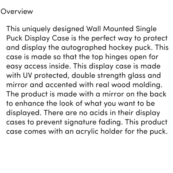 BNWT puck/ball display case - Picture 5 of 6